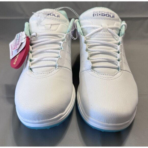 Womens Golf size 10 Skechers Golf Pivot-Splash White Aqua Watercolor 123066-WMLT - Picture 2 of 10
